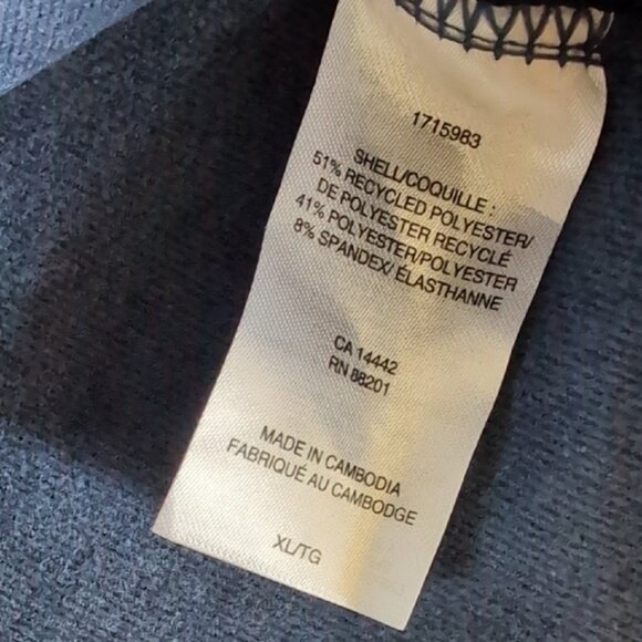 Men's Blue Quarter Zip Sweater - Picture 4 of 5